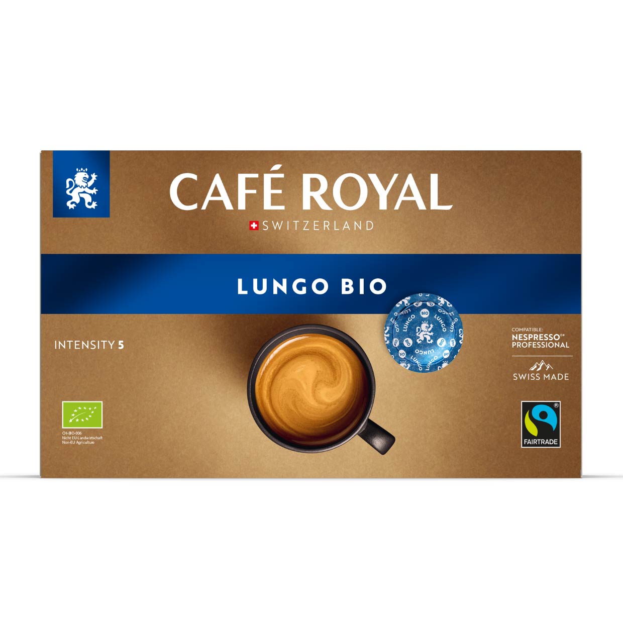 CAFÉ ROYAL PROFESSIONAL PADS BIO FAIRTRADE LUNGO