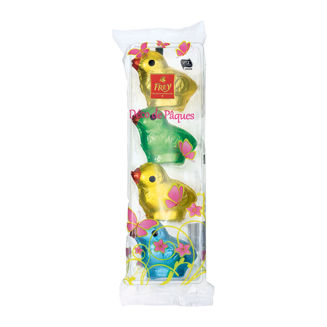 Osterküken aus Milchschokolade 4 Stück - 88g