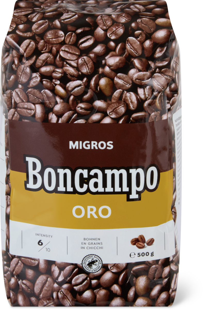 Kaffee Migros Boncampo Oro Bohnen 500g