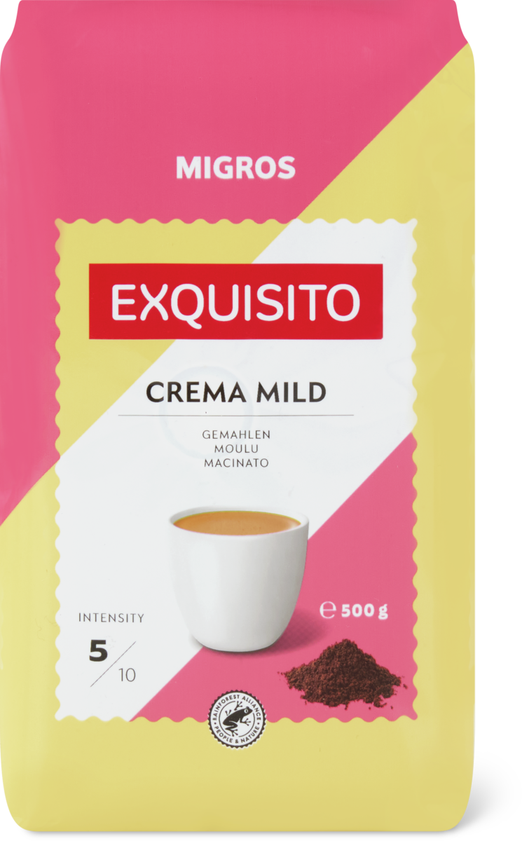 Kaffee Migros Exquisito Crema mild gemahlen 500g