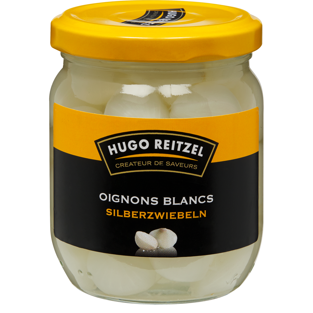 HUGO Reitzel köstliche Silberzwiebeln in Essig - 215g