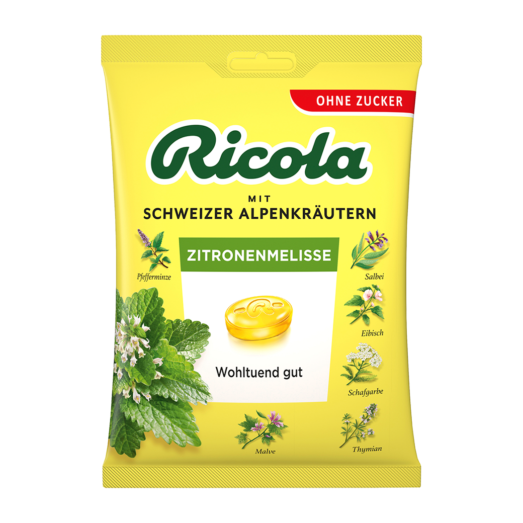 RICOLA Zitronenmelisse - ohne Zucker - Beutel - 75g