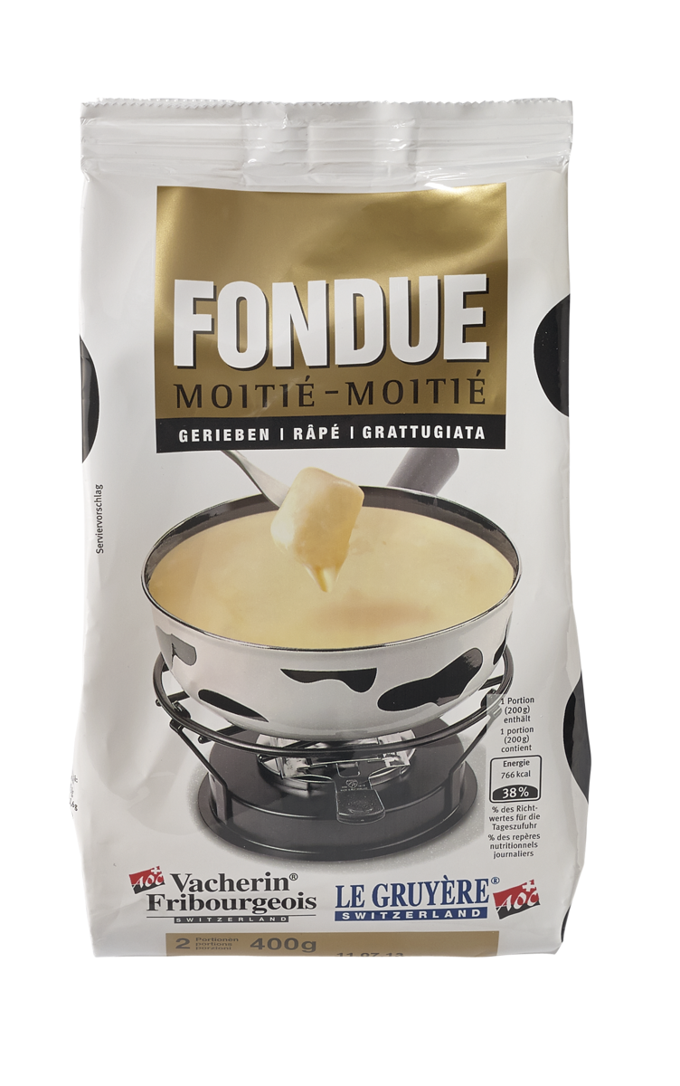 Fondue «Moitié-Moitié» gerieben - 400g