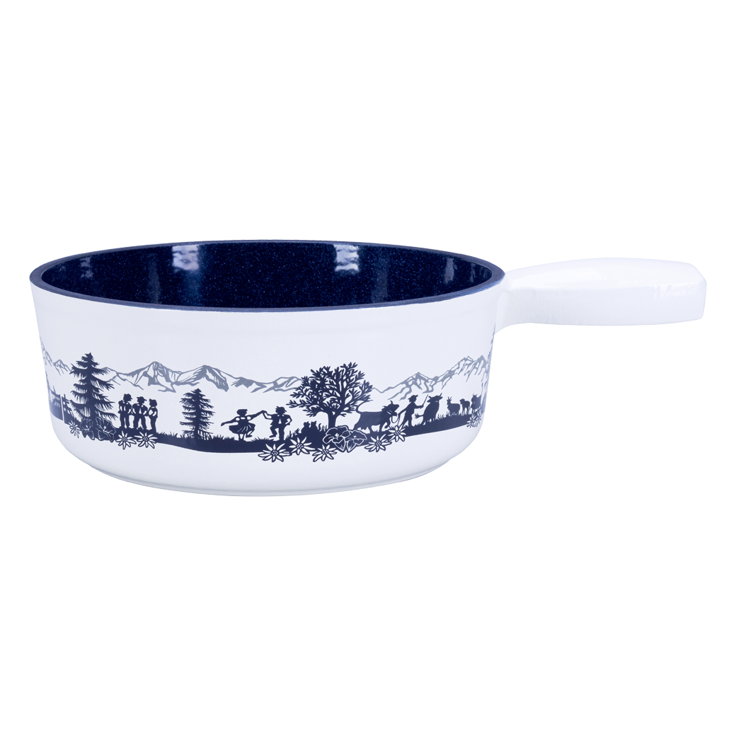 Käsefondue - Caquelon "Alpfest", Guss - Ø 22 cm