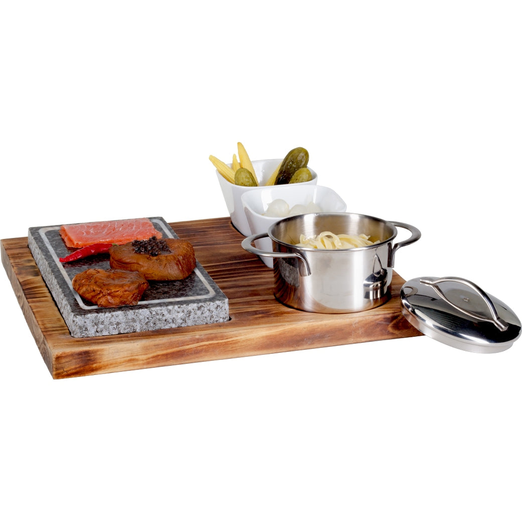 Hot Stone Set, 6-telllg, Pinie FSC
