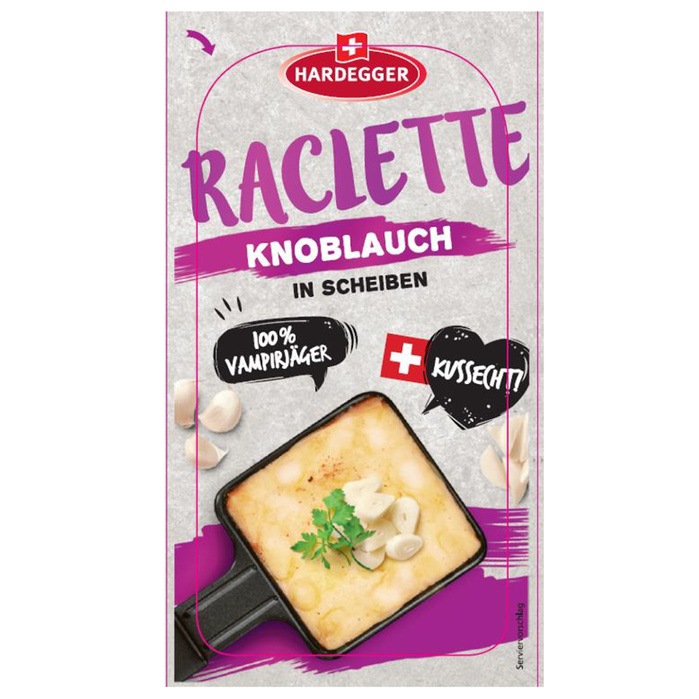 Raclette Knoblauch Scheiben - 150 g