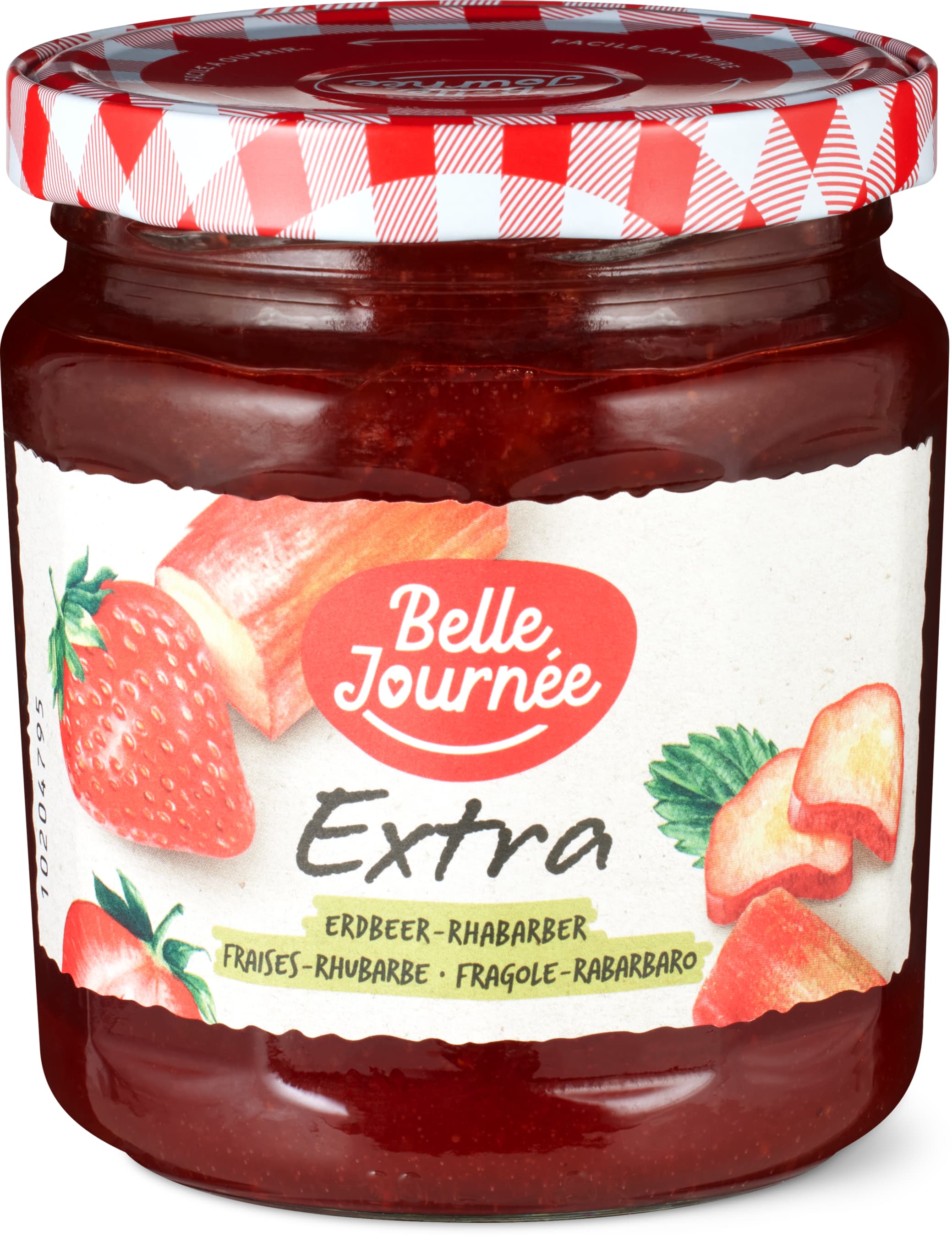 Belle Journée Konfitüre Extra Erdbeer/Rhabarber - 500g