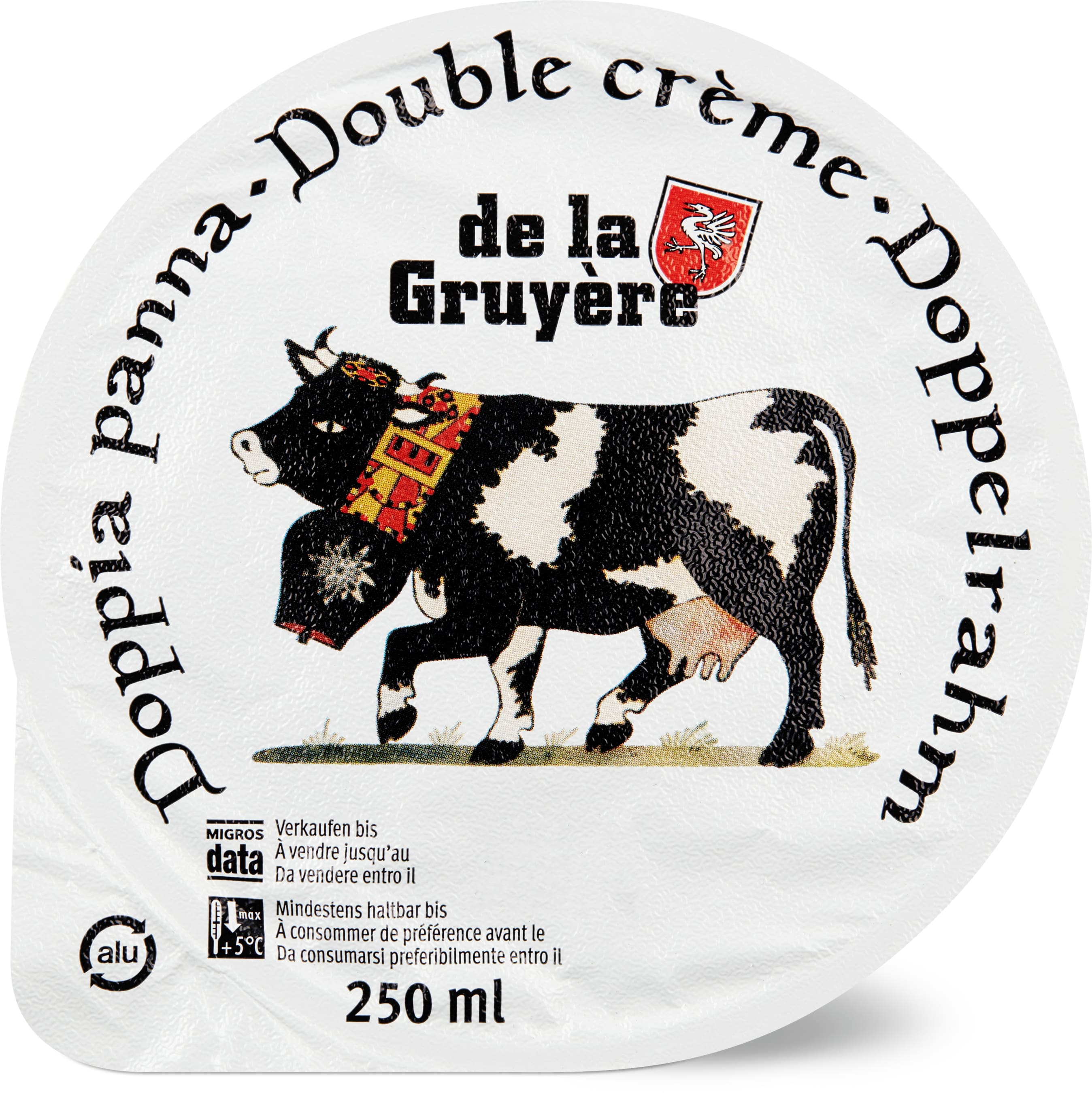 Doppelrahm de la Gruyère - Crème double - 250g