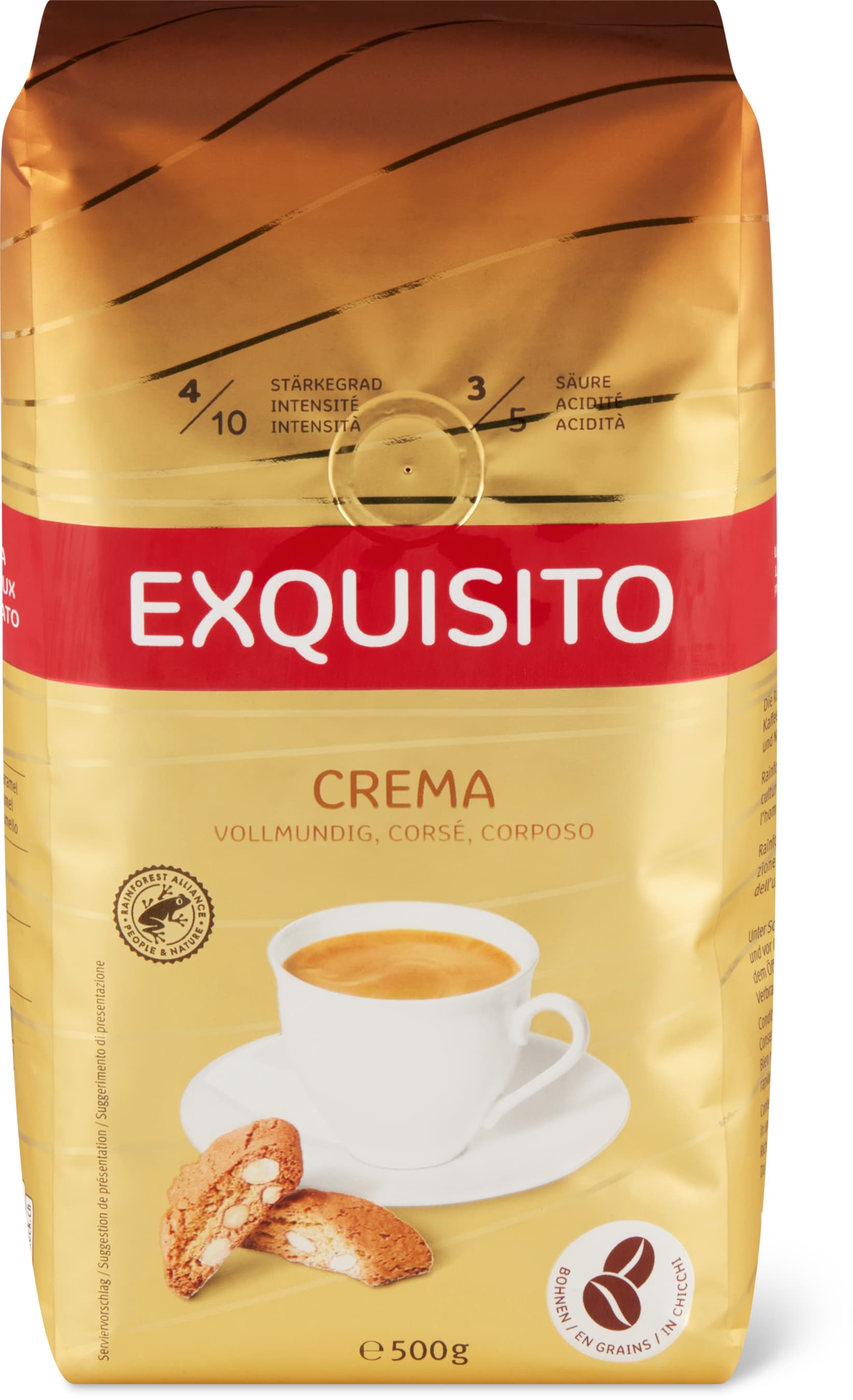 Kaffee Exquisito Crema Bohnen - 500g