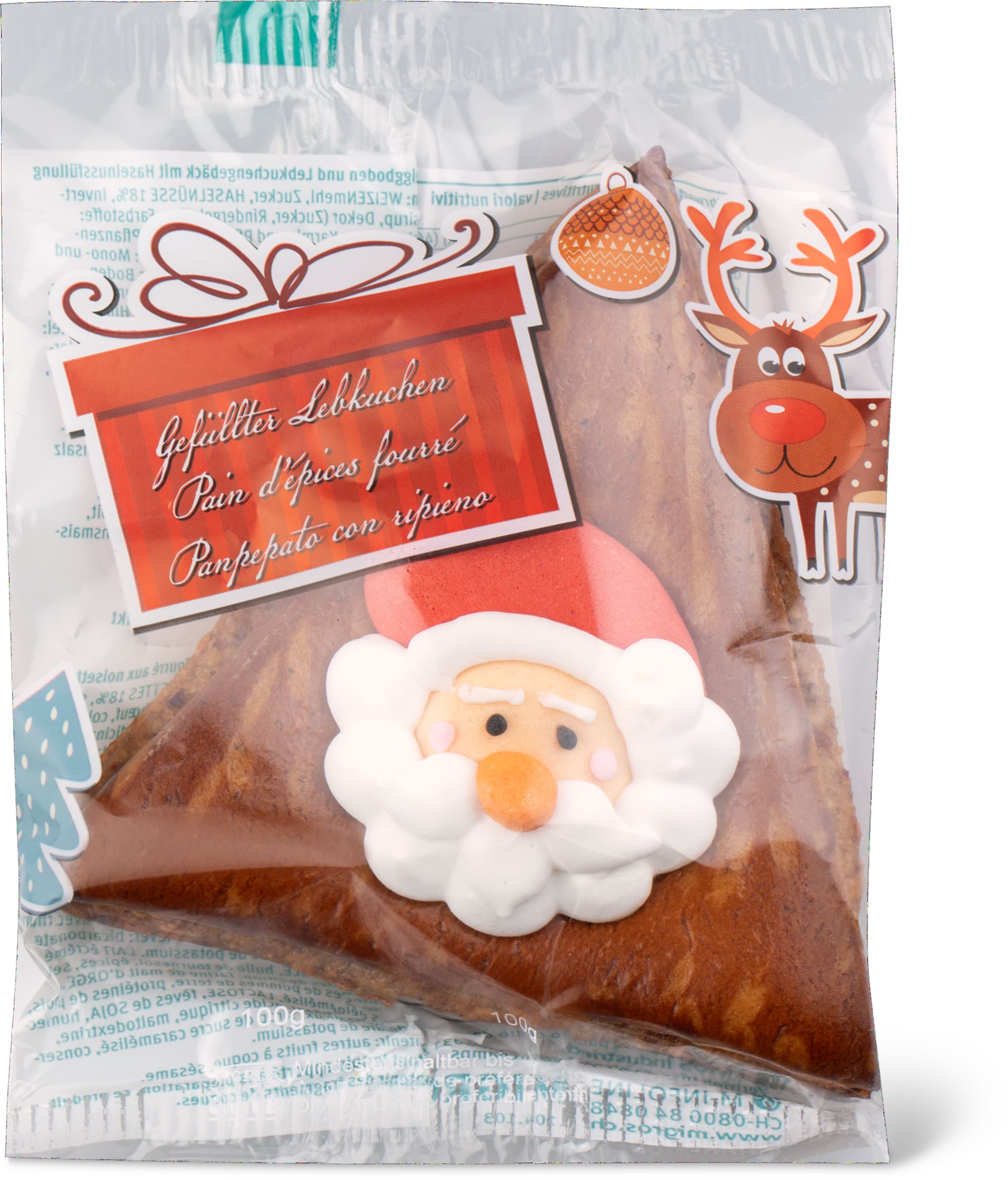 Weihnachtslebkuchen gefüllt - 100g