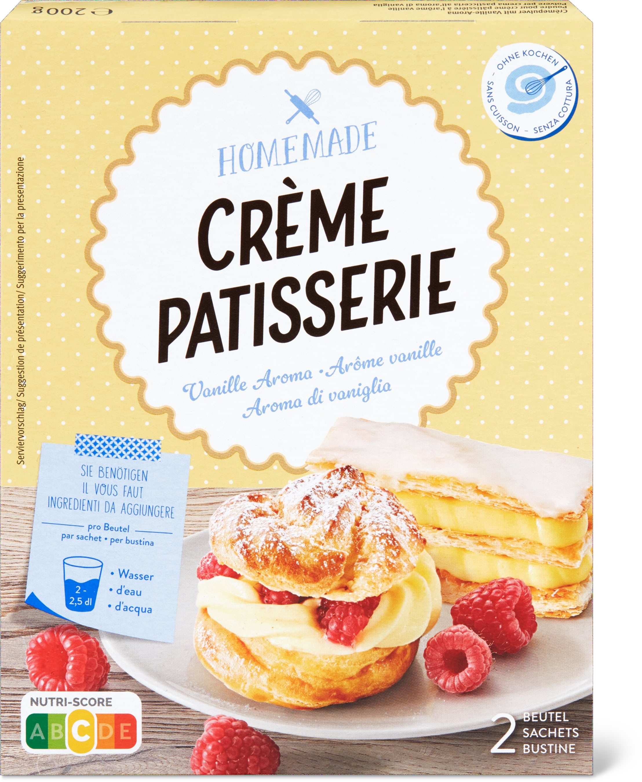 Crème Patisserie Vanille - 200g