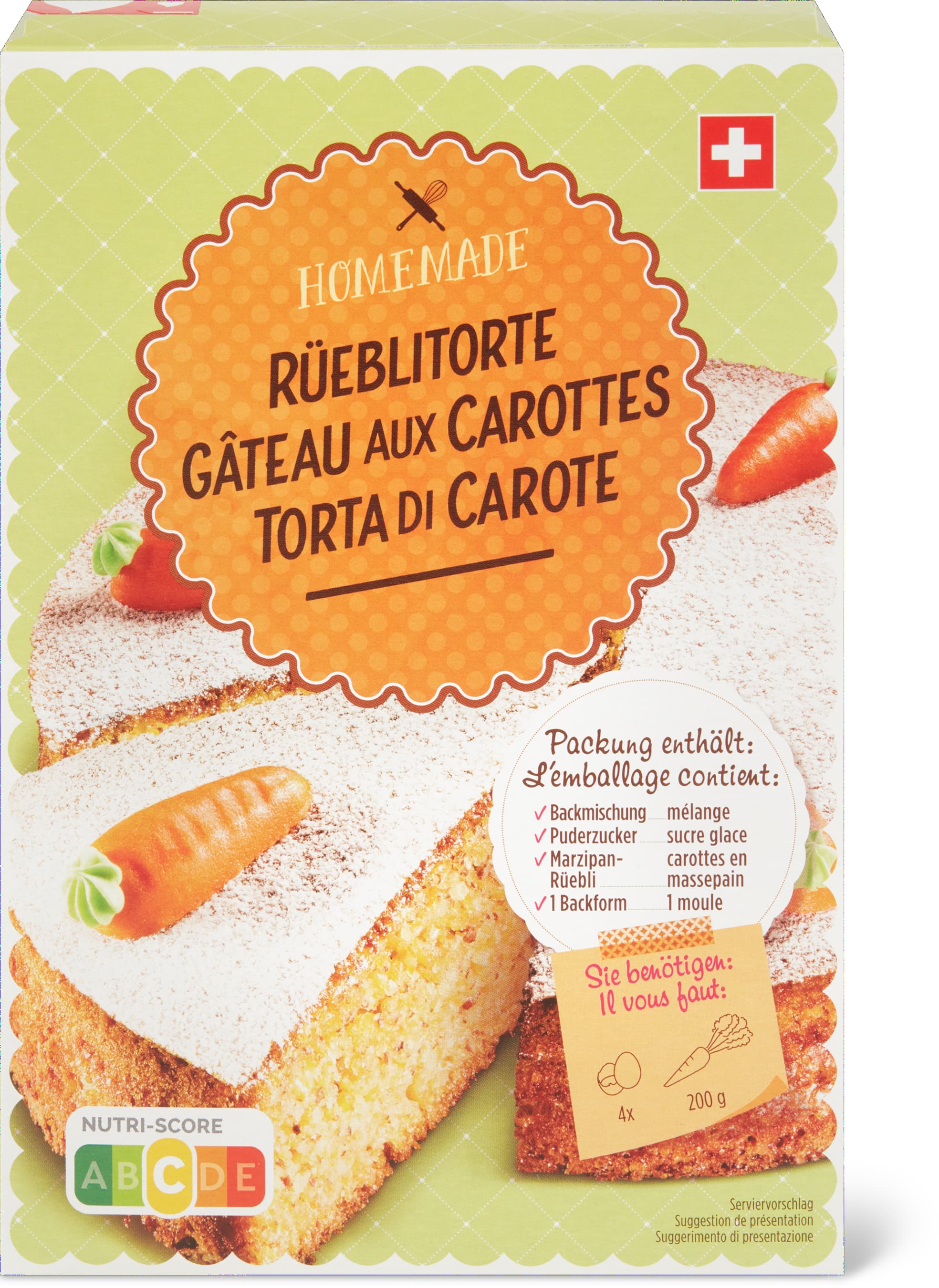 Backmischung Rüeblitorte - 480g