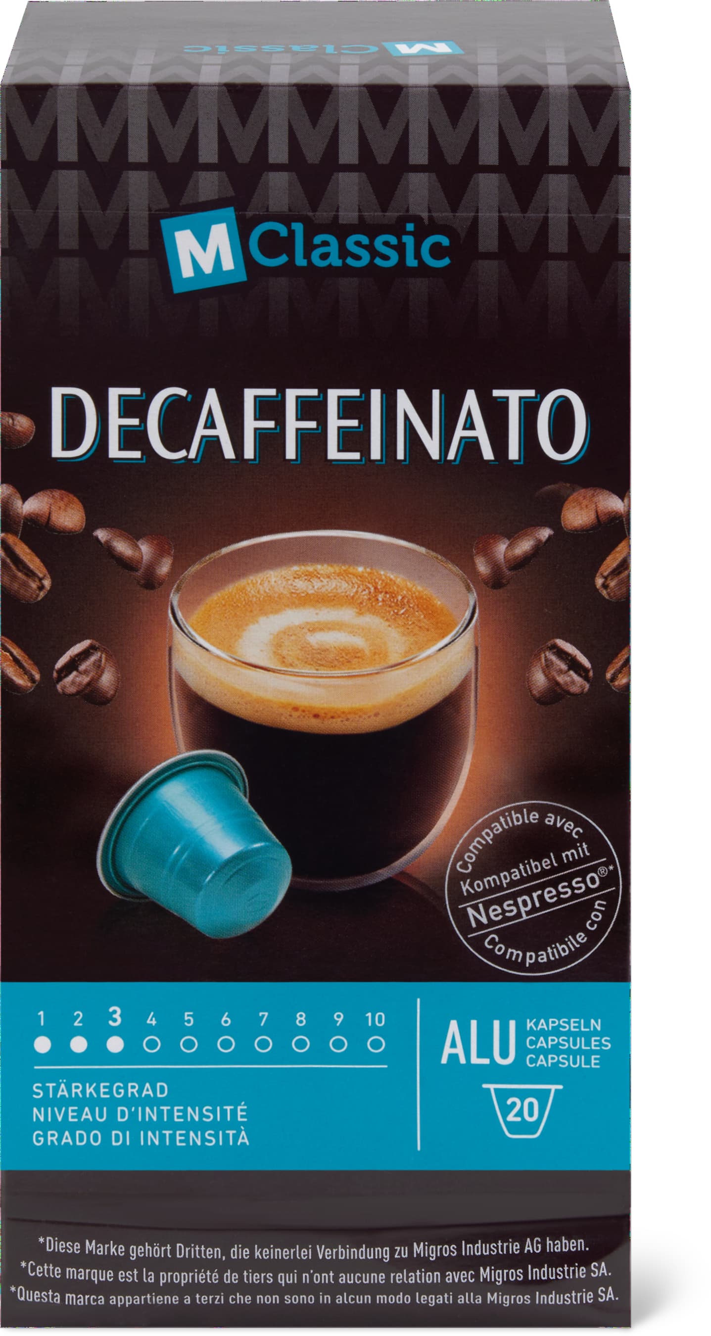 M-Classic Kaffeekapseln Decaffeinato 20 Kapseln