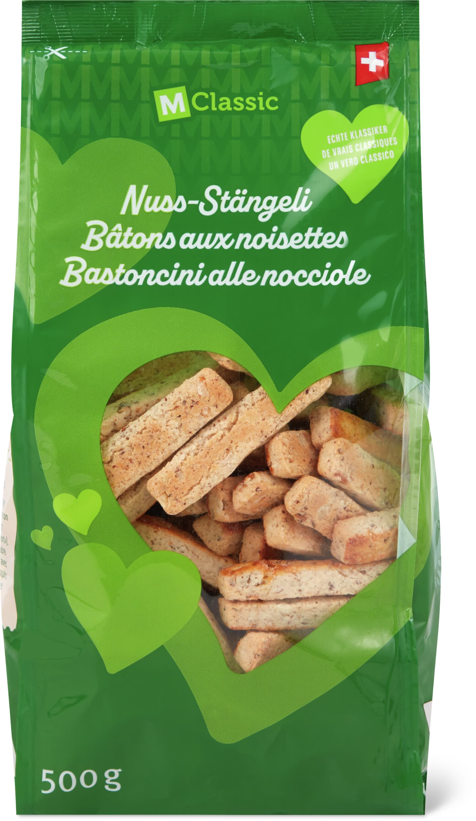 Nuss-Stängeli - 500g