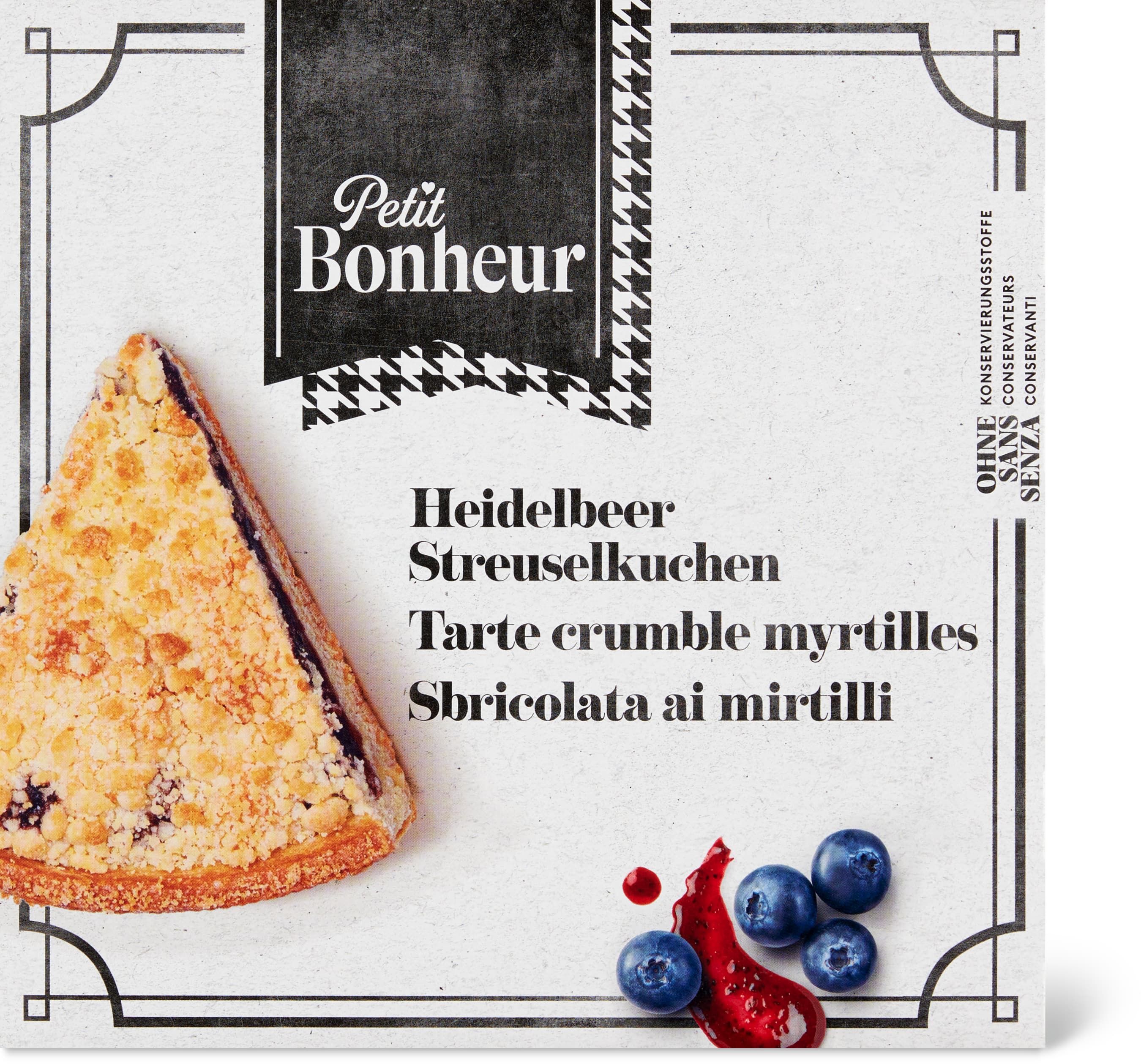 Streuselkuchen Heidelbeeren - 450g