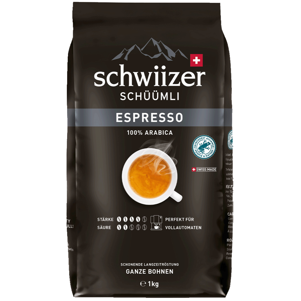 «Schwiizer Schüümli» Espresso Bohnen - 1kg