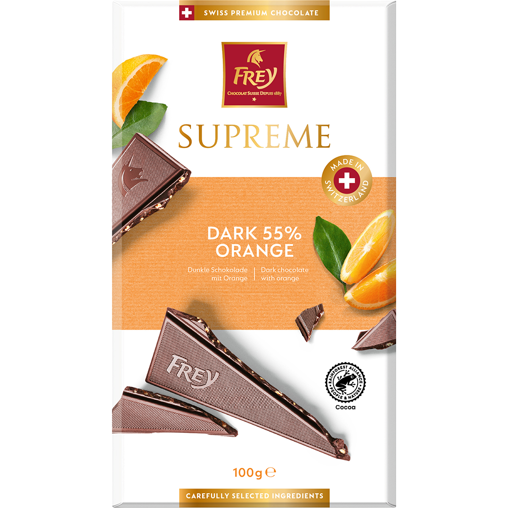 Frey Supreme Dark 55% Orange - 100g