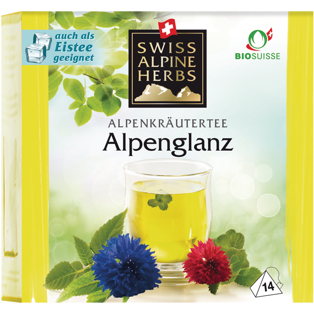 Swiss Alpine Herbs Bio Tee Alpenglanz 14x1g