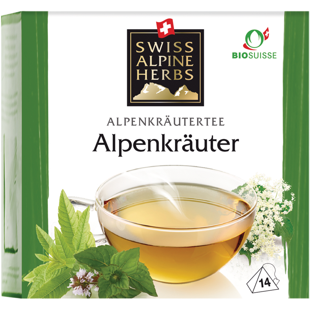Swiss Alpine Herbs Bio Tee Alpenkräuter 14x1g