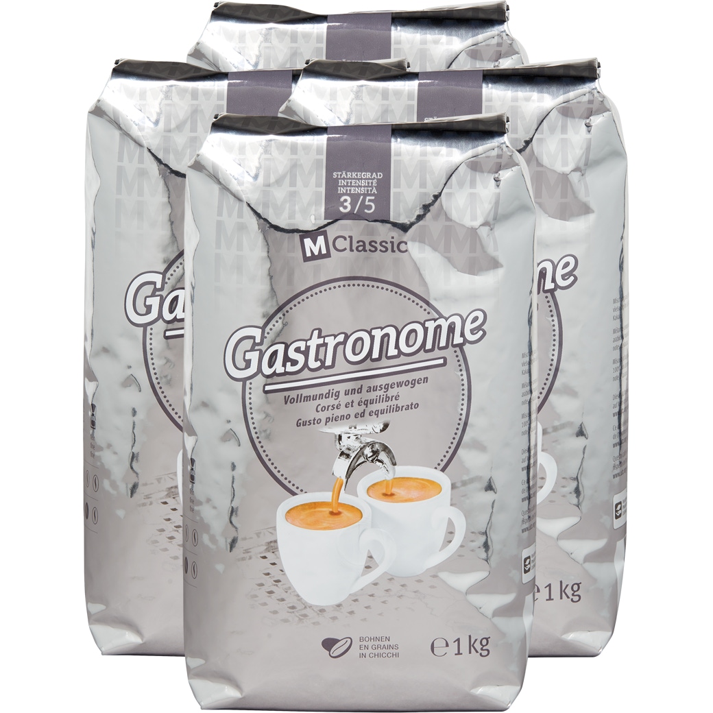 Kaffee Gastronome M-Classic Bohnen - 4x1kg