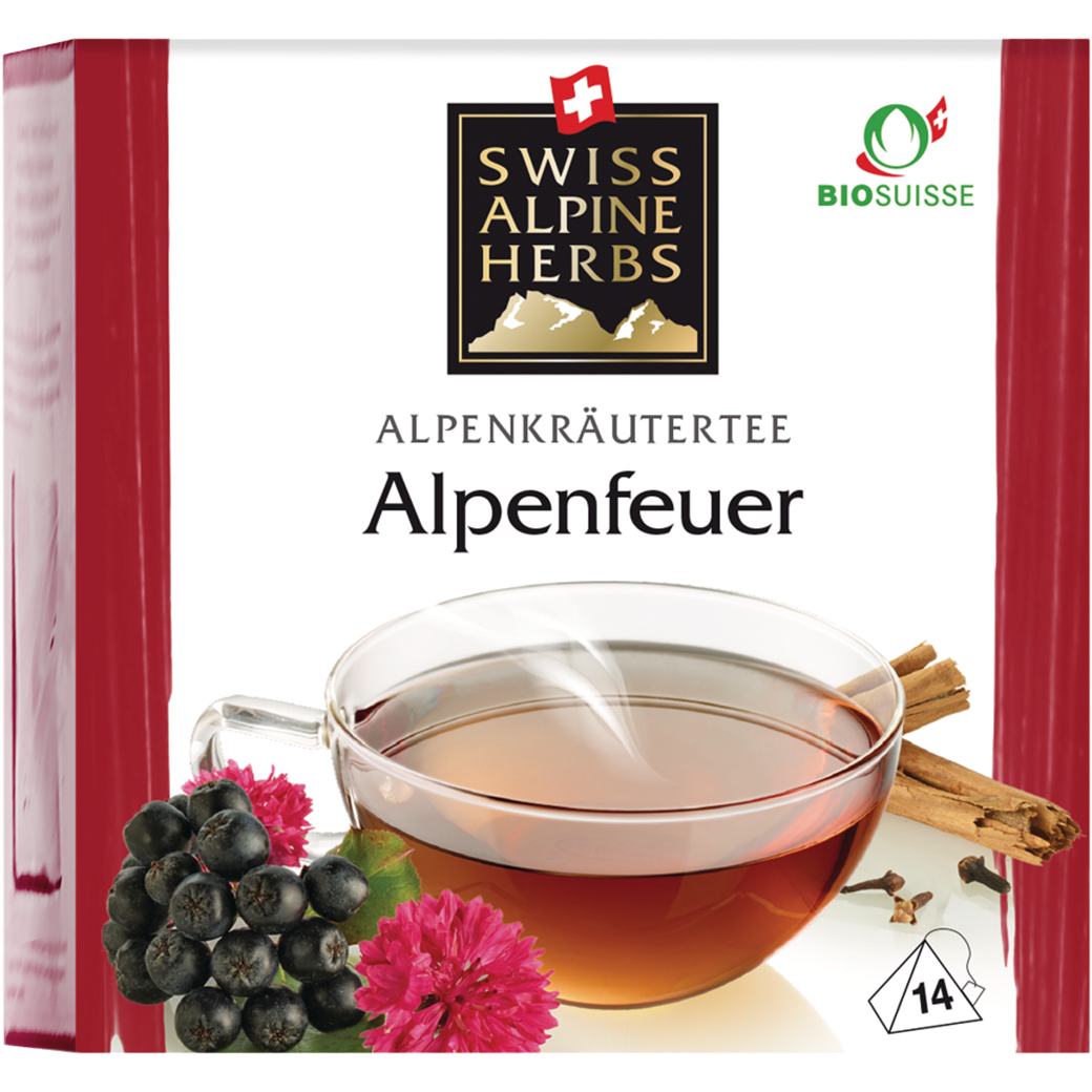 Swiss Alpine Herbs Bio Tee Alpenfeuer 14x1g