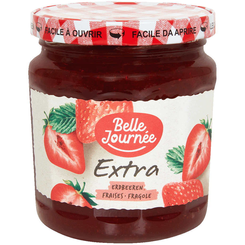 Belle Journée Konfitüre Extra Erdbeer - 500g