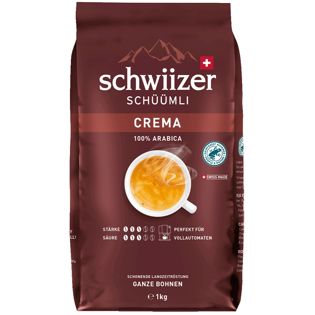 «Schwiizer Schüümli» Crema Bohnen - 1kg