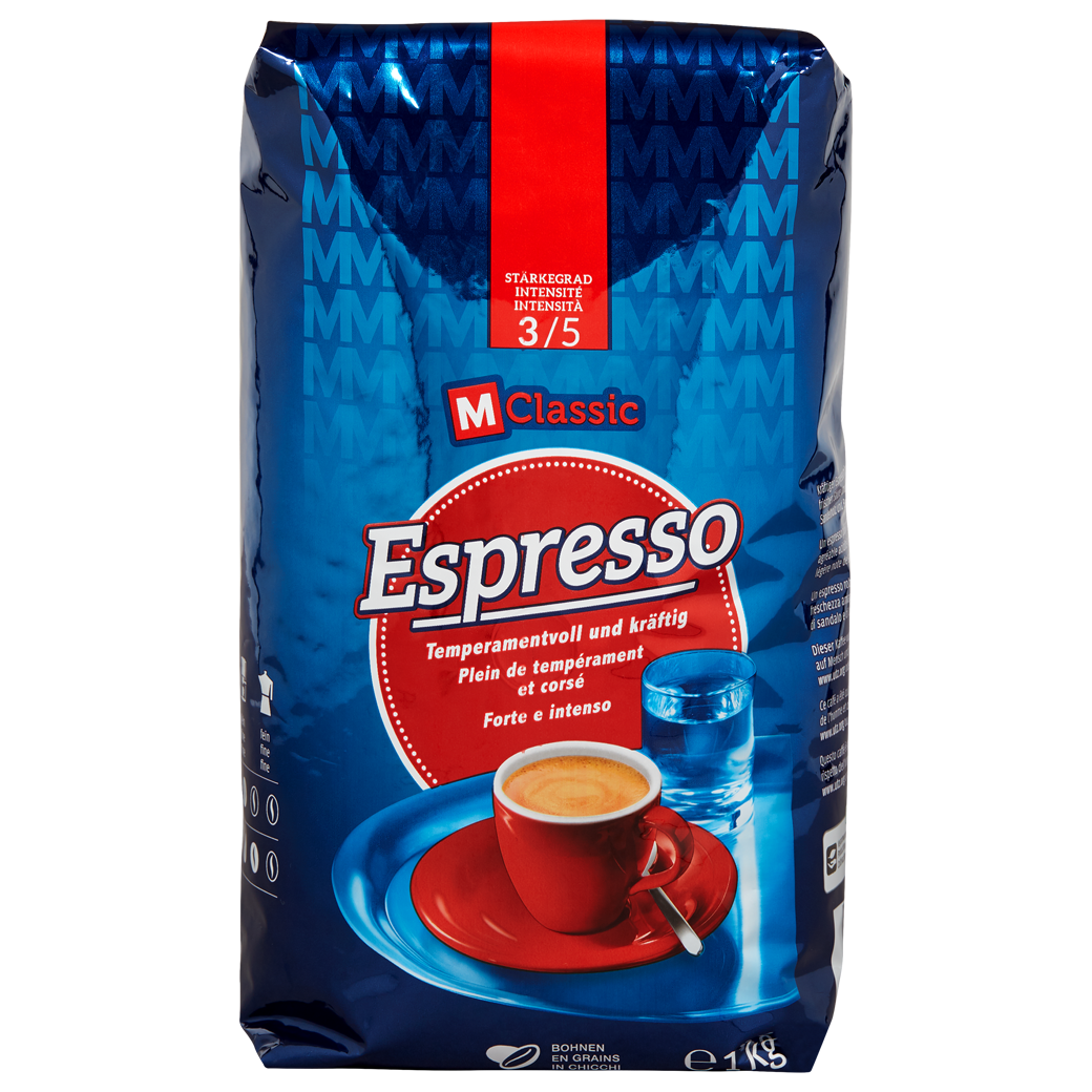 Kaffee Espresso «M-Classic Bohnen» - 1kg
