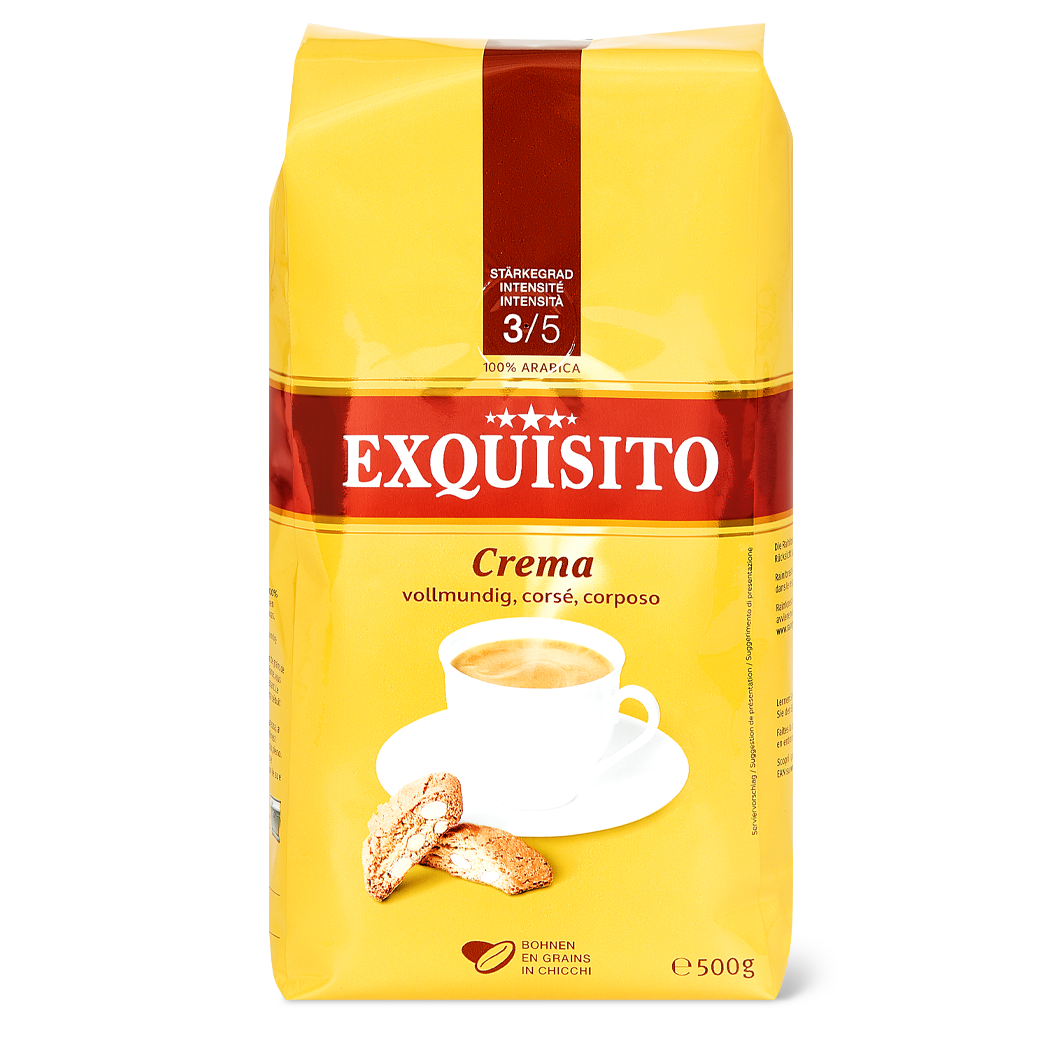 Kaffee Exquisito Crema Bohnen - 500g