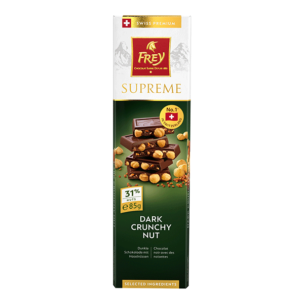 Frey Supreme Dark Crunchy Nut - 85g