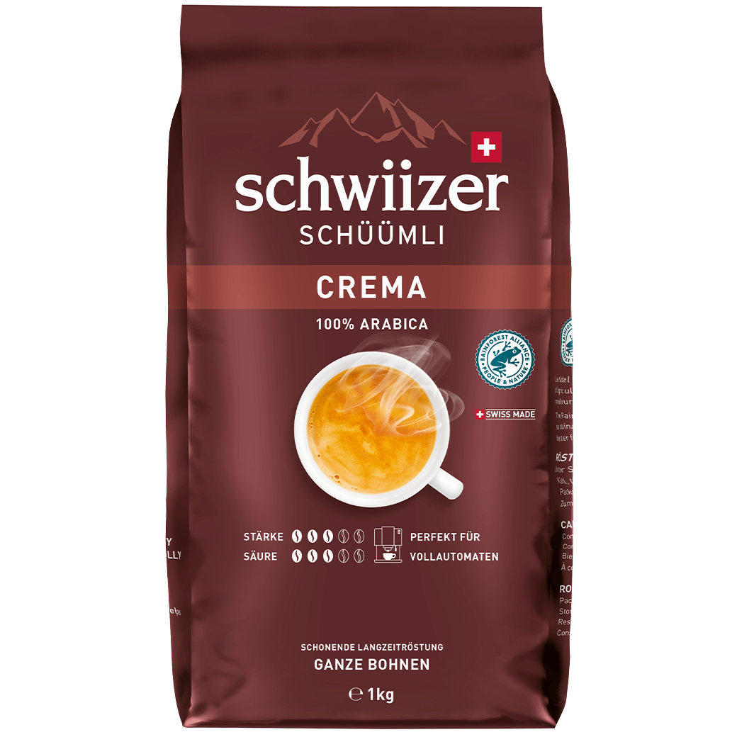 «Schwiizer Schüümli» Crema Bohnen - 1kg