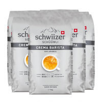 «Schwiizer Schüümli» Crema Barista Bohnen - 8x1kg