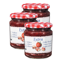 Konfitüre Extra Erdbeer-Rhabarber - 3 x 500g