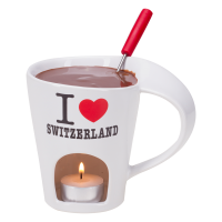 Schokoladenfondue-Set «I Love Switzerland»