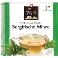 Swiss Alpine Herbs Bio Tee Bergfrische Minze 14x1g