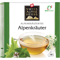 Swiss Alpine Herbs Bio Tee Alpenkräuter 14x1g