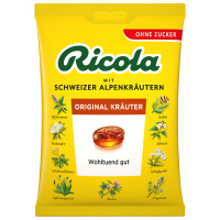 RICOLA Kräuter Original - ohne Zucker - Beutel - 75g